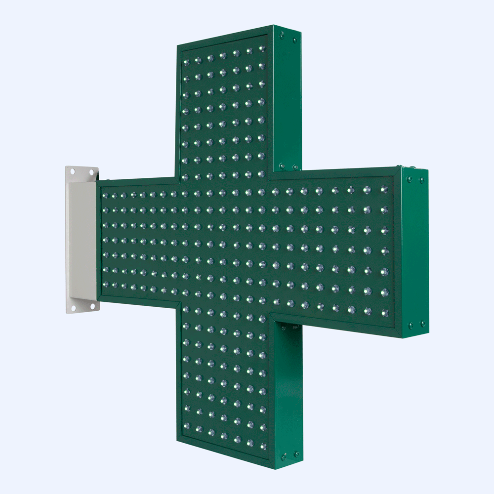 Banderola CRUZ FARMACIA Pixel Leds
